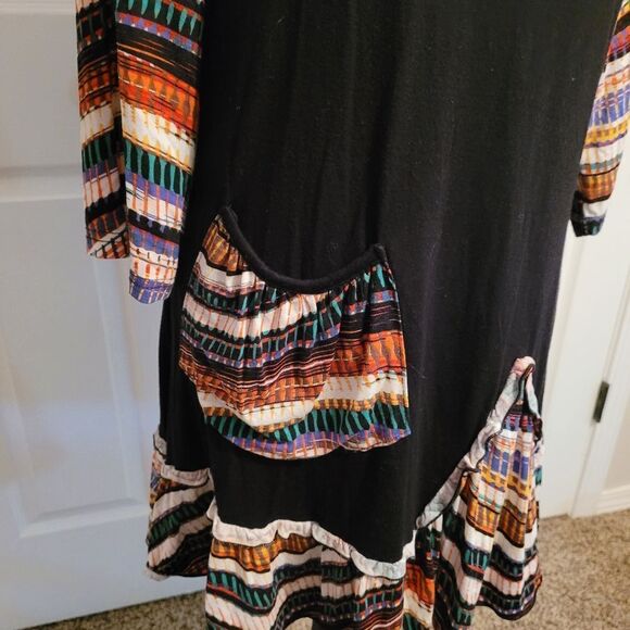 Aster boho multi color large dress - Picture 4 of 7